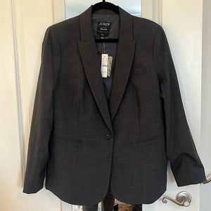 NWT J. Crew Parke Charcoal blazer suit jacket